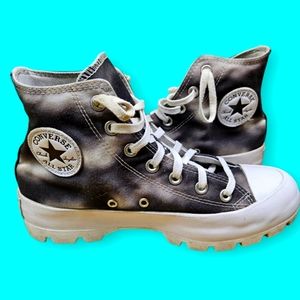 Women's Converse All Star Lugged Hi Platform Tie Dye BlackWhite 572564C